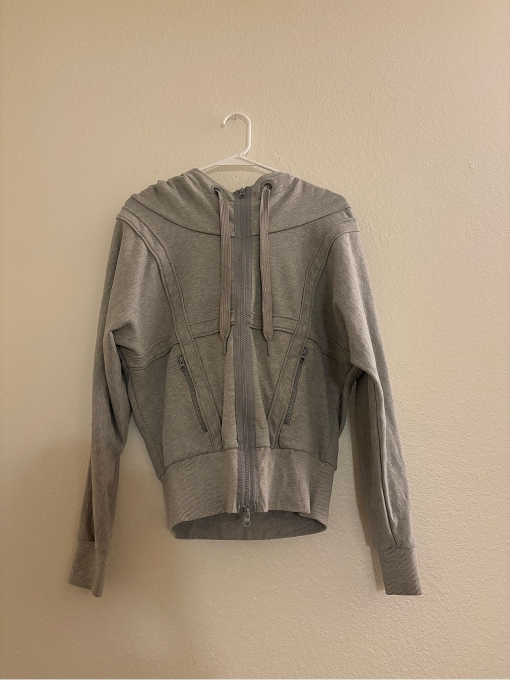 adidas by Stella McCartney Wrap Hoodie Gray Jacket Size Small